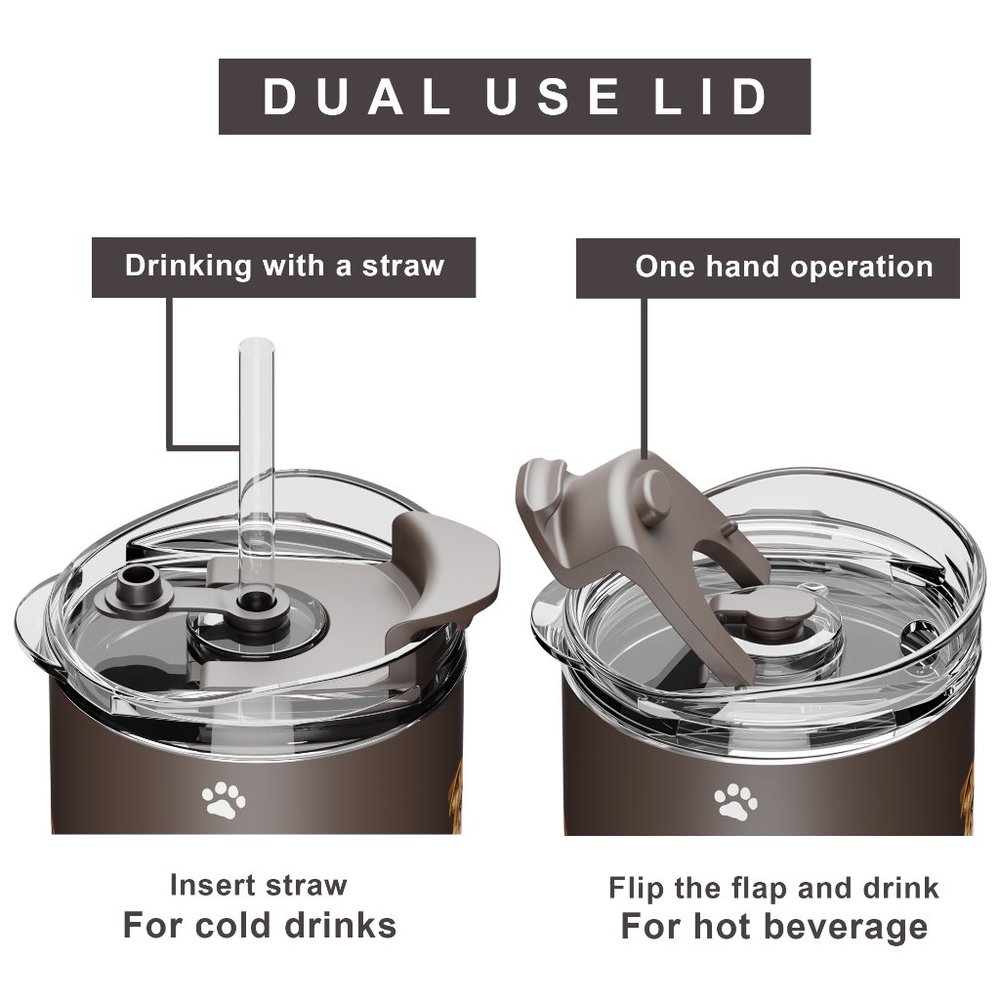 Beagle Serengeti 40 Oz Ultimate Tumbler with Handle and Straw - Picture 5 of 11